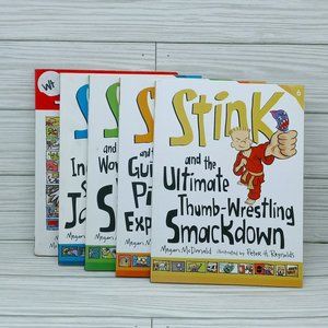 Stink Series Megan McDonald Children Chapter Books Lot of 5 # 1-4, 6